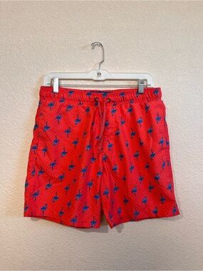 Surf Society Men's Flamingo Print Swim Shorts